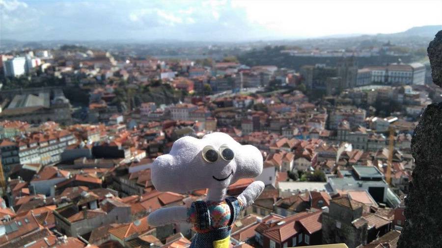 Mr Dream à Porto depuis la Tour de Clerigos