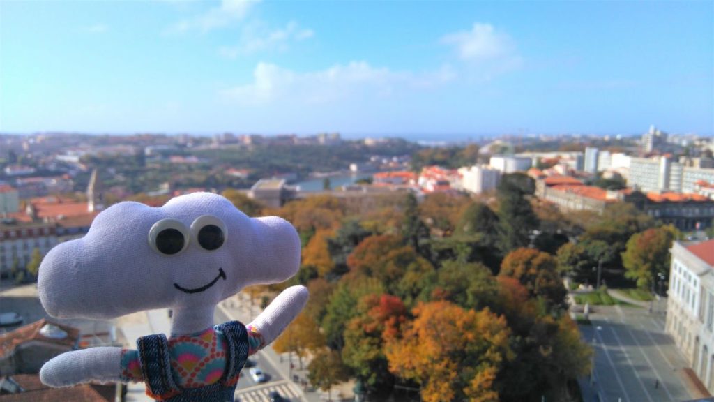 Mr Dream à Porto depuis la Tour de Clerigos