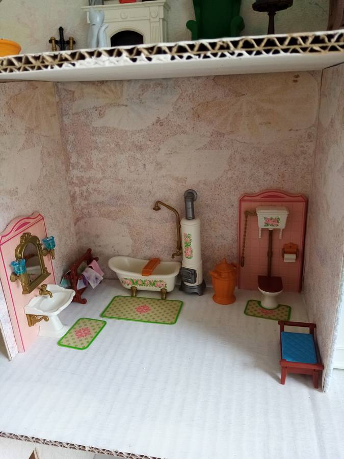 salle de bain playmobil style ancien