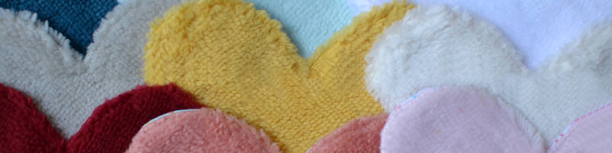 Idée cadeau pour la Saint Valentin : les lingettes lavables en forme de cœur